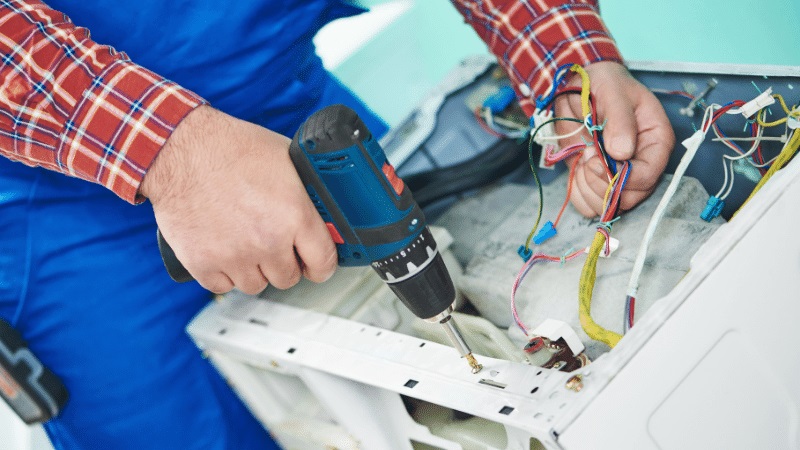 Kartal Termodinamik Termodinamik çamaşır makinesi kart tamiri – Su almama arızası orijinal parça ile giderildi. - Teknik servis örneği